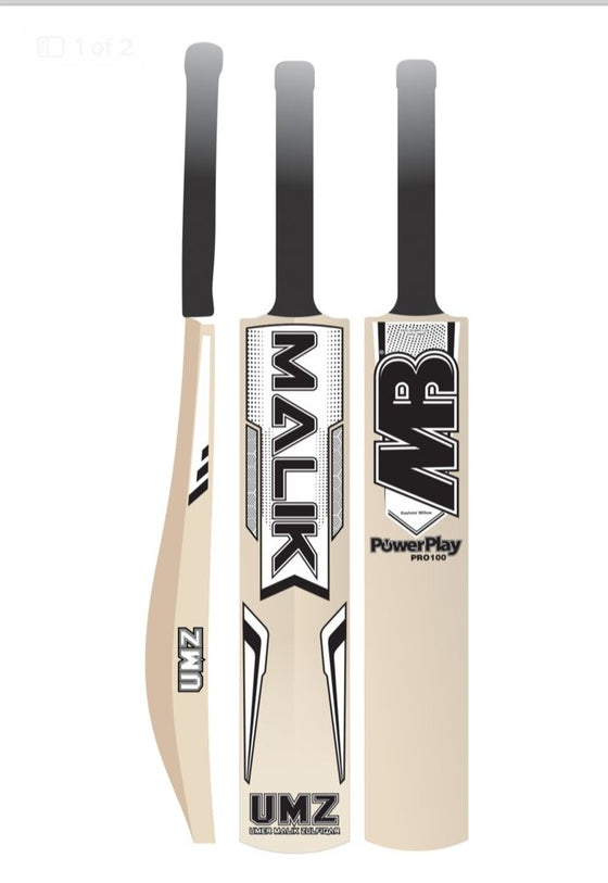 MB MALIK POWER PLAY PRO 100 KASHMIR WILLOW CRICKET BAT