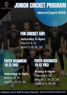  YOUTH CRICKET PROGRAM MAR / APR 2025